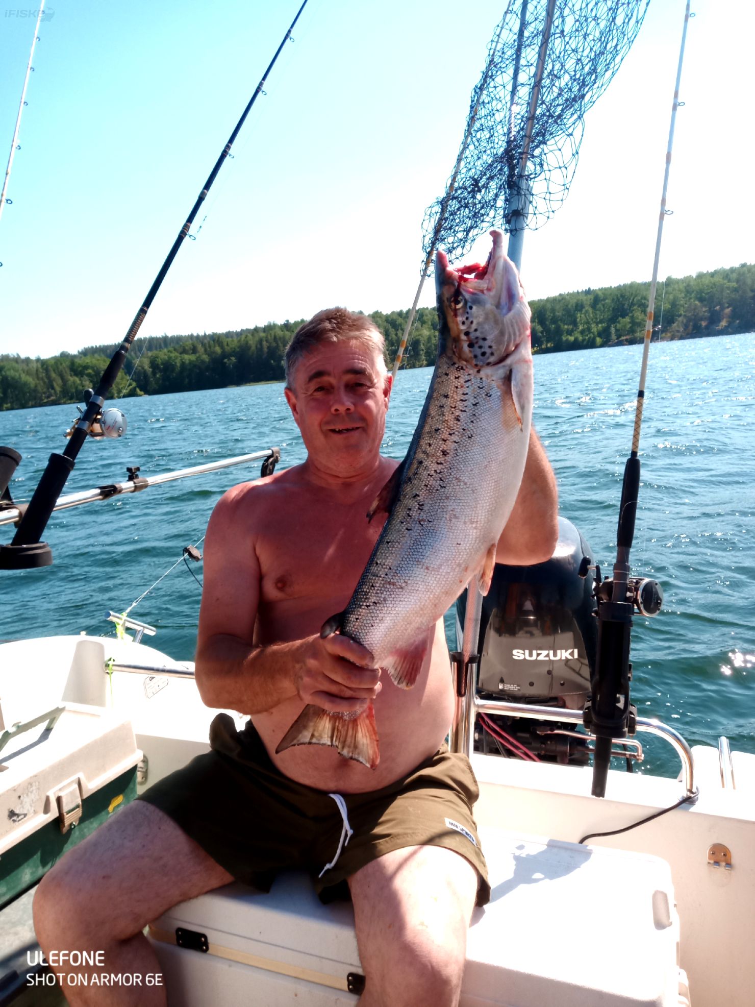 Lax på 4500 gram fångad i Yxningen.